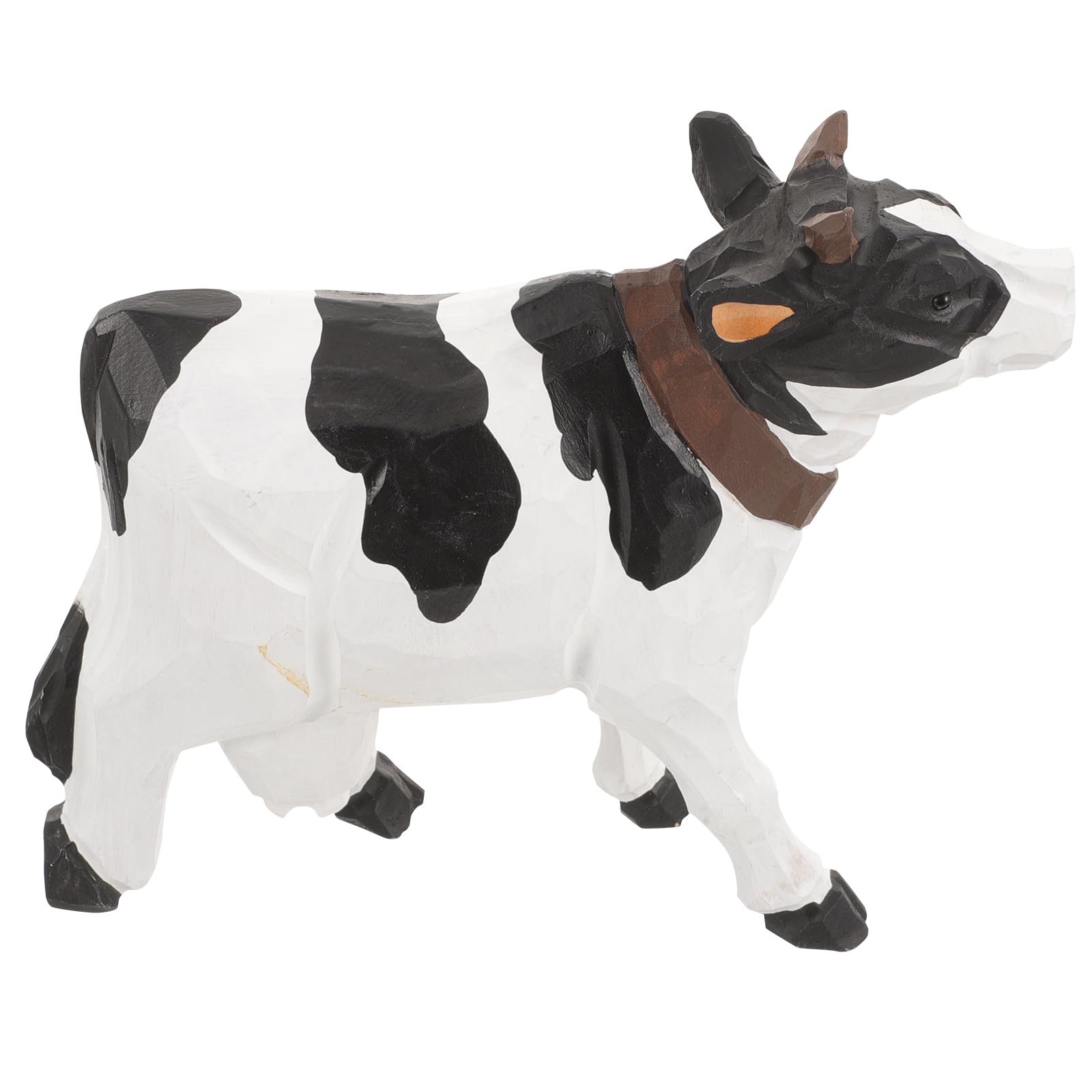 Figurine de vache en bois pour grand décor de jardin et intérieur de maison de campagne
