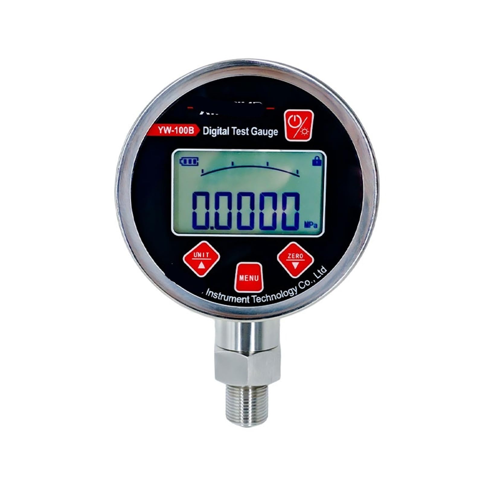 Manómetro digital, 0-160 MPA, precisión 0,5 FS, montaje radial, acero inoxidable(Ordinary 0.5FS)