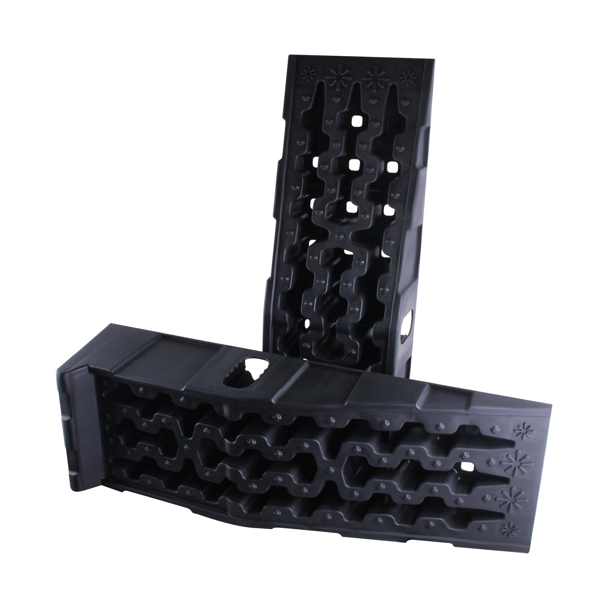 2 Stück Kunststoff Auffahrrampe 905 x 305 x 215 mm, Stufenkeil GT-15P mit 6 t Tragkraft, Auffahrkeil, Auffahrrampe PKW Hebebühne Auto Auffahrkeile KFZ Rampe, Hebebühne für Wohnmobil
