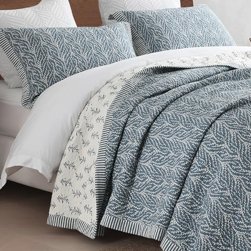 SahSahCasa Quilt Set King Size, 100% Cotton Quilt Bedding Set Bed...