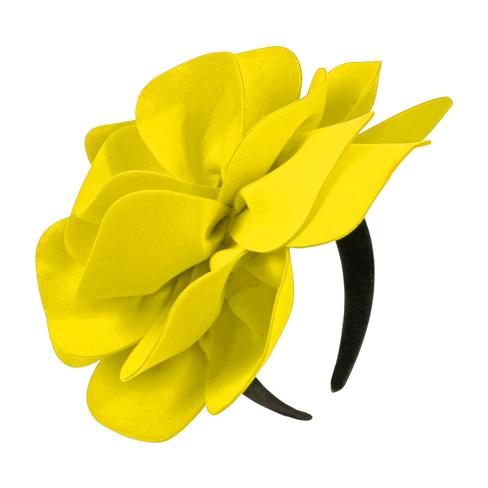 MICFENY Soft Cloth Floral Headpiece Women's Comfortable Hairband for Stage Shows Theatrical Event Bold Hair Ornament