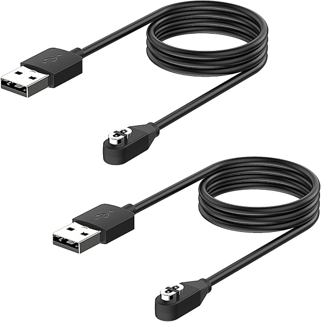 2 Pack 3.3FT Magnetic Charging Cable for AfterShokz Aeropex AS800 & OpenComm ASC100SG & Shokz OpenRun Pro/ OPENRUN PRO Mini/Bone Conduction Headphones,Replacement USB Charger Cord for AfterShokz