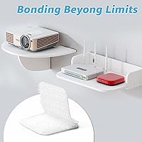 Vista 57 de Art3d - 48 juegos de cinta adhesiva de velcro de 3 pulgadas x 1 pulgada, tira adhesiva de doble cara, resistente, color blanco