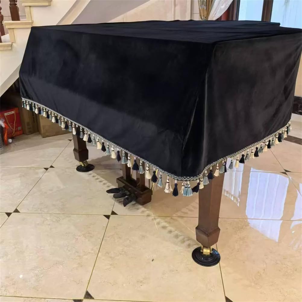 Personalizzata Di Lusso in Velluto Per Pianoforte A Coda, Copertina Protettiva Decorativa in Velluto Spesso A Prova Di Polvere Per Pianoforte A Coda, Indispensabile Per Il Pianoforte,B220,Custom
