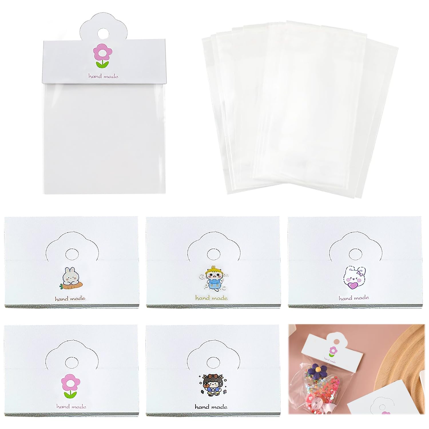 Amazon | アクセサリー台紙【100組入り】ピアス 台紙 パーツ 