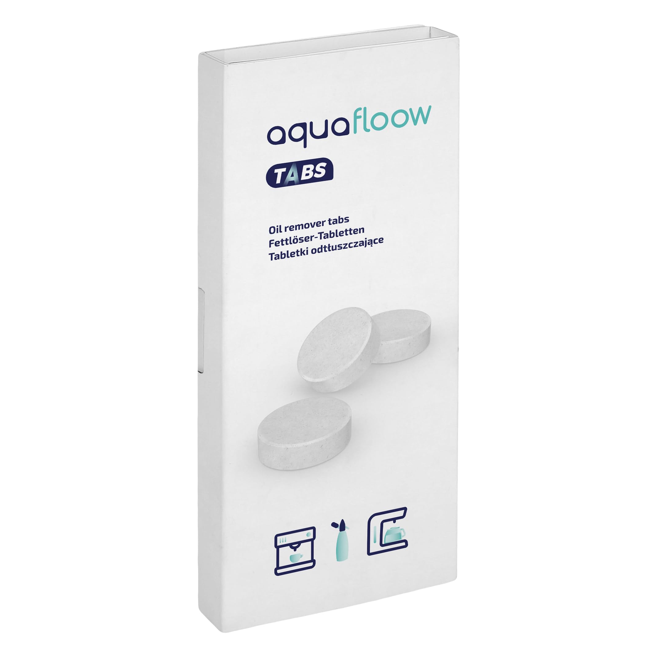 Aquafloow Kit d'Entretien Philips Saeco AquaClean Filtres à Eau Pastilles Nettoyage Détartrant Brosse