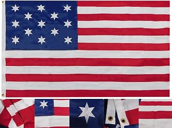 Hopkinsons 6 Point 3x5 3x5 Premium Quality Heavy Duty 600D Nylon Embroidered Flag Banner RUF