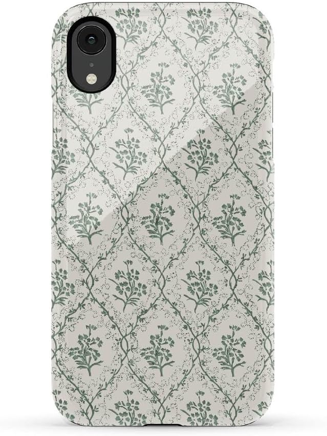 Casely iPhone XR Case | Sage Tapestry | Floral Vines | Essential Slim Dual-Layer Protective Design