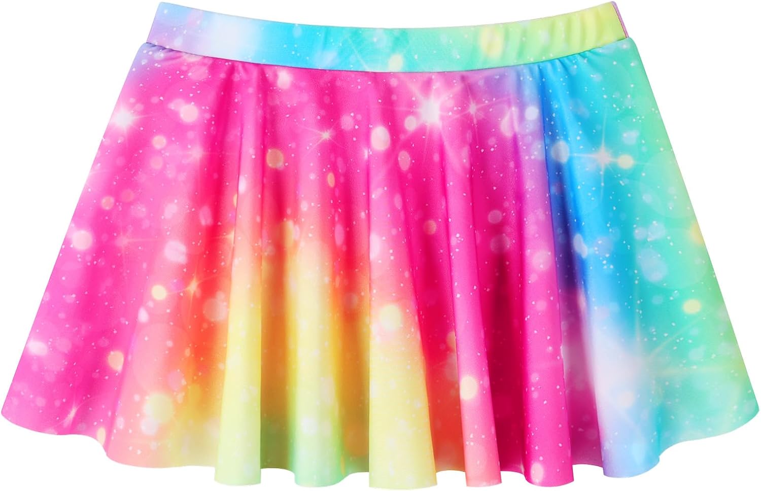 Girls Rash Guard Swimsuits Set 2 Pcs Bathing Suit UPF50+ Short Sleeve Kids Beach Swimming Skirts with Shorts Swimwear 3-14Y - Image 3