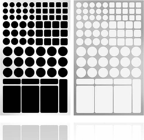 Calcomanías de bloqueo de luz LED, calcomanías de atenuación de luz (2 hojas de cubierta blanca y negra, hojas de atenuación para enrutadores,