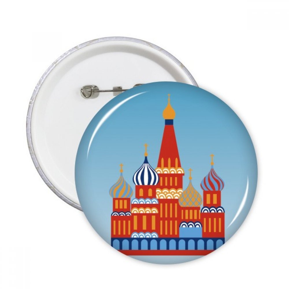 Badge rond Kremlin Russie M bouton épingle pour décoration de vêtements