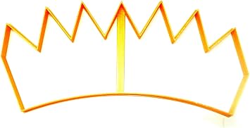 CROWN OUTLINE KING QUEEN PRINCE PRINCESS LARGE COOKIE CUTTER OR 3D FONDANT CAKE MADE IN USA PR3373