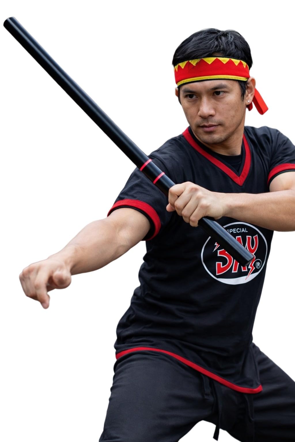 BAY Escrima- Stock 65 cm massiv Holz Eiche schwarz Kampfstock Stick Budo Arnis Kali Stöcke Philippine Filipino Martial Arts, Krav MAGA, Eskrima, Kampfsport