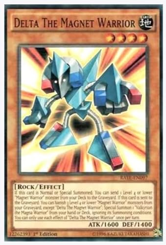 yugioh - Delta The Magnet Warrior RATE-EN097 Super Rare 1st Edition - Raging Tempest