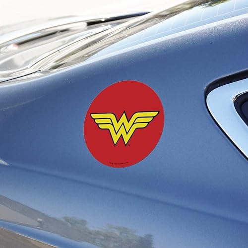 Miniatura 3 de Wonder Woman Classic Logo Automotriz Car Refrigerador Locker Vinyl Circle Magnet
