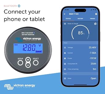 Victron Energy BMV-710H Smart Battery Monitor with Shunt - 60-385 VDC