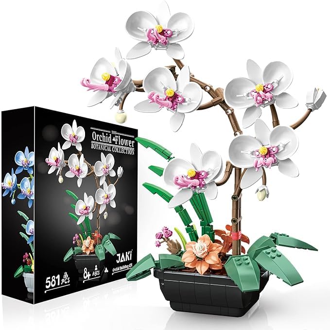 See full amazon price history chart for SKY LINE OCEAN Orchid Flower Building Blocks, Bouquet Building Kit || 6 Months Structural Warranty || (581+ Pcs) SKY LINE OCEAN Orchid Flower Building Blocks, Bouquet Building Kit || 6 Months Structural Warranty || (581+ Pcs) (B0CX928M87) Amazon Price History, Amazon Price Tracker