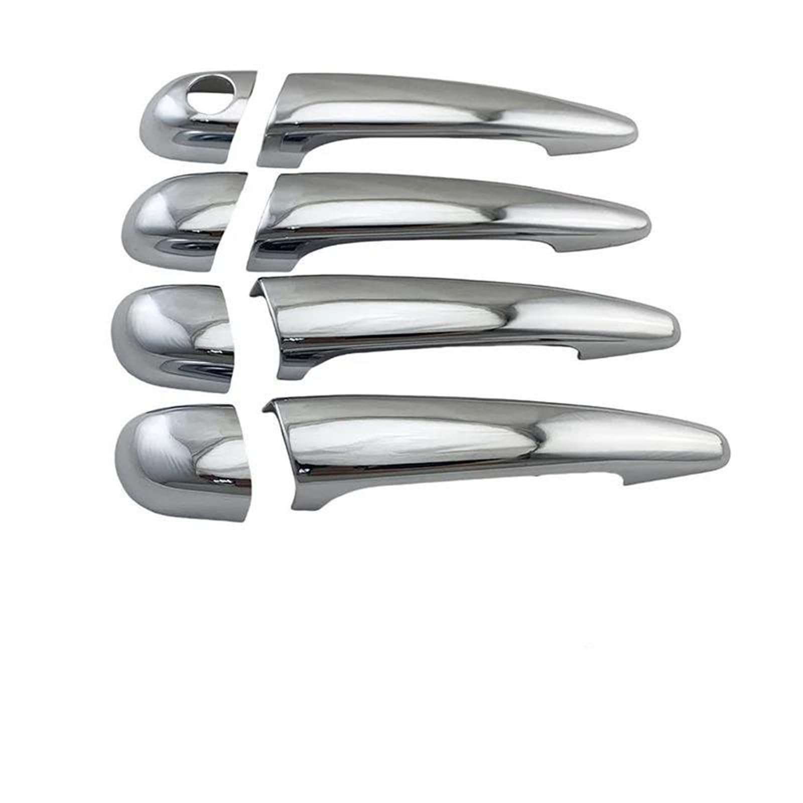 Kjhopy One Color Chrome Door Handle Cover Trim Strip Clip Car Sticker Accessories For Bmw 3 Series E46 330Ci 1996-2005