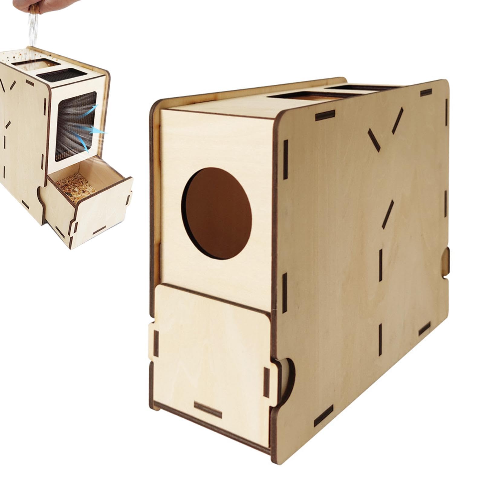 Desgranador de Viento para alimentación de pájaros,Separador de cáscara de mijo, Máquina divisora de Granos Máquina aventadora de Granos eficiente, Máquina sopladora de Paja para Comida de pájaros,