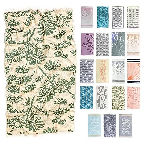 Hencely Beach Towels, 100% Cotton Soft Turkish Large Beach Towel 37 x 68 Inches for SPA, Beach, Pool, Gym and Bathroom (Carribiean) Cover
