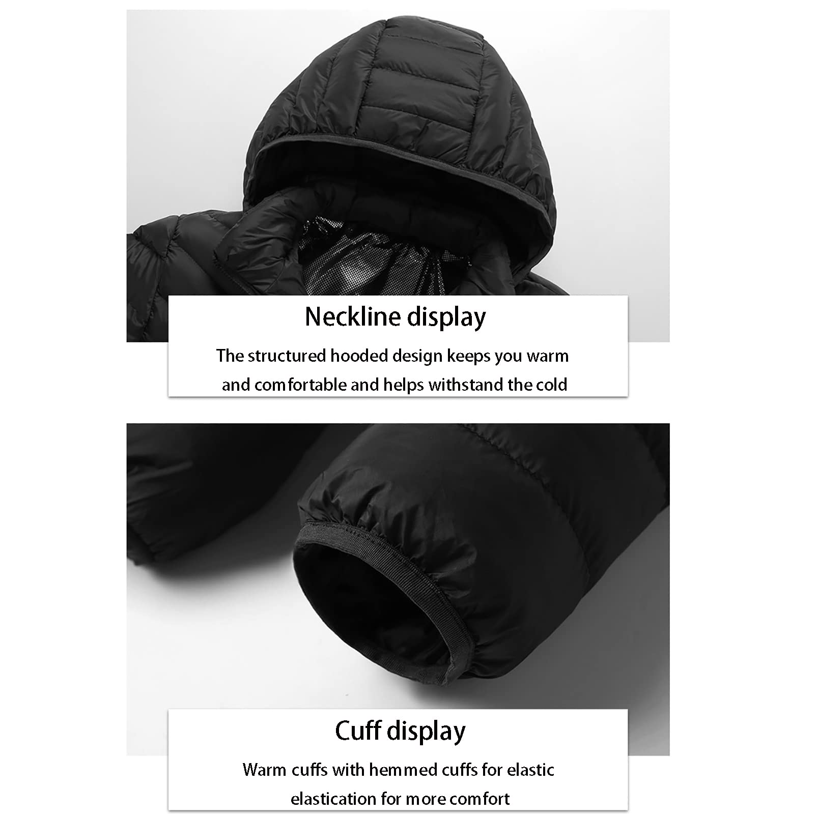 CUTTE Chaqueta Térmica Inteligente de Invierno para Hombre Resistente al Agua con Calefacción Eléctrica USB Chaqueta Acolchada Abrigo Ropa de Abrigo con Control Dual para la Fiebre