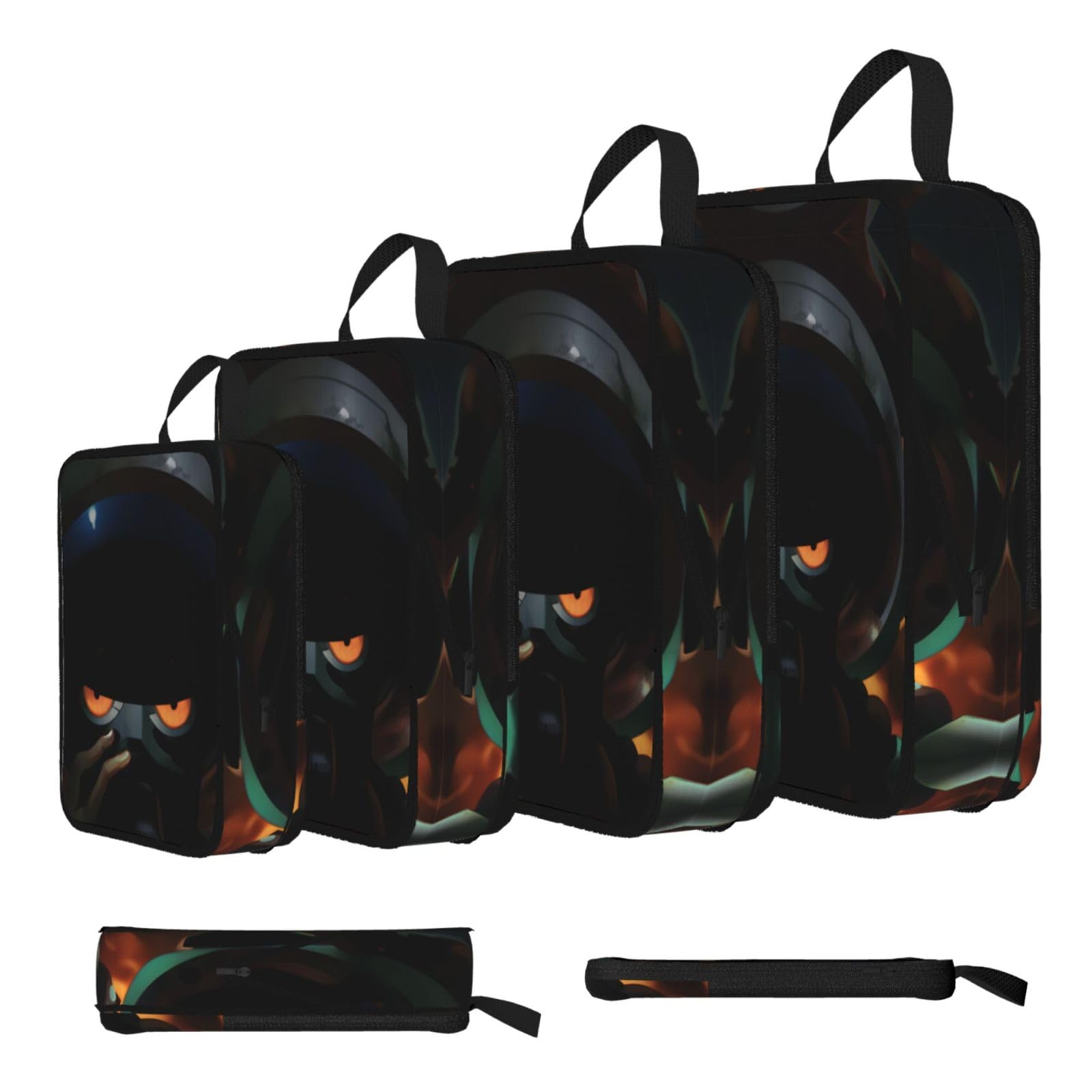 Sxzvvbn Black Future Astronauts Compression Packing Cubes 4 Piece Set