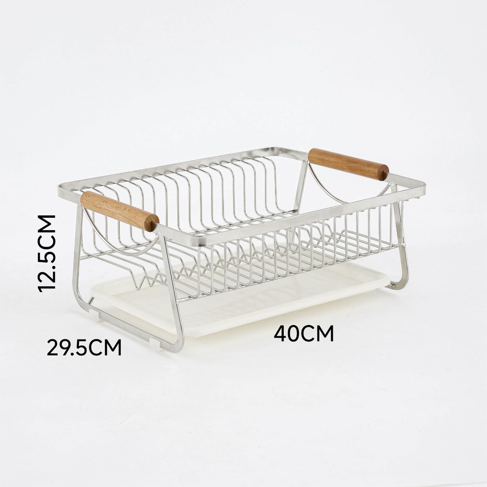 Égouttoir à vaisselle, égouttoir latéral vertical en métal, étanche et résistant aux hautes températures, design ouvert, ventilation par le bas pour cuisine et balcon