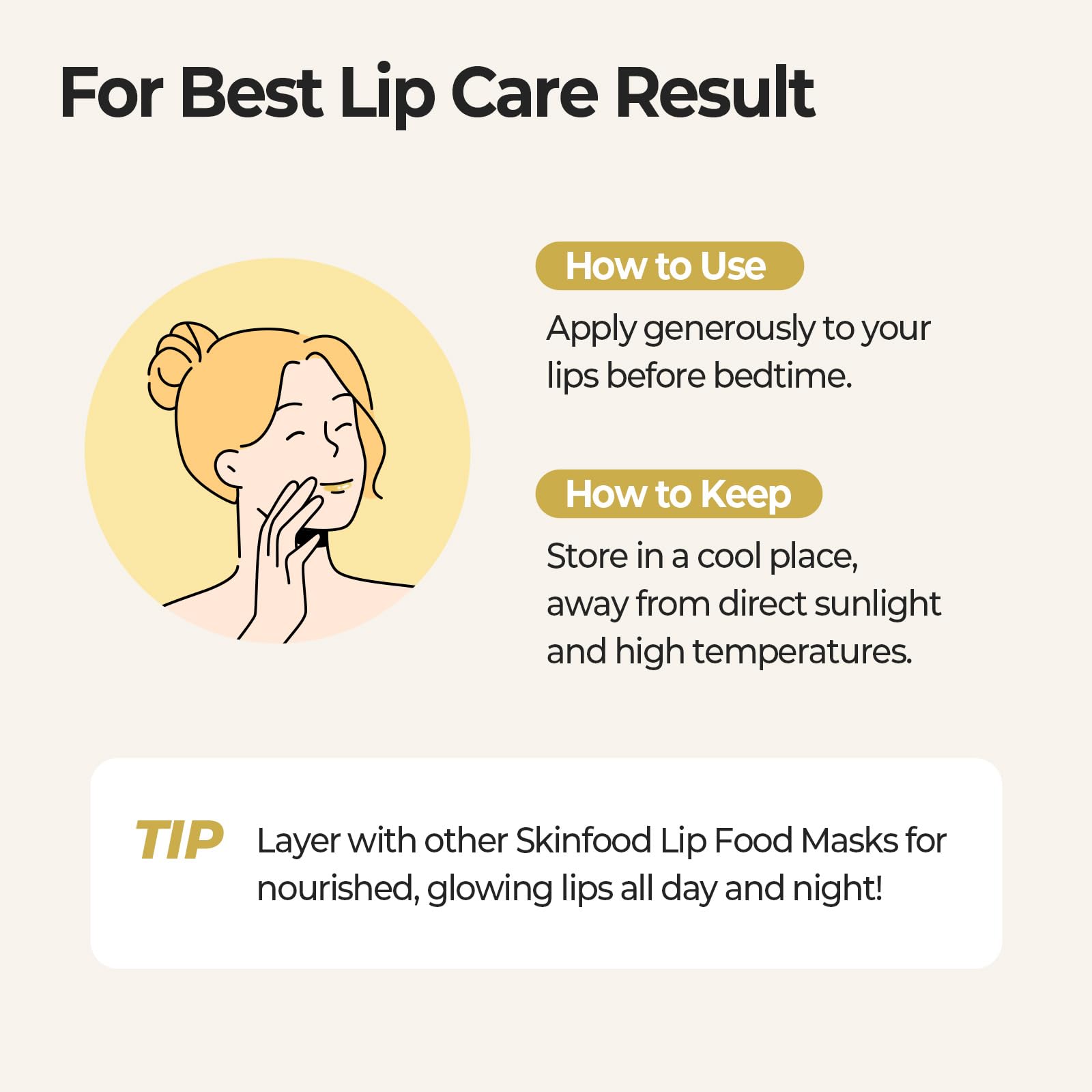 SKINFOOD - Máscara para dormir de labios con azúcar y miel, máscara de labios para toda la noche, producto coreano de cuidado de labios para labios severamente agrietados, mantequilla labial 6