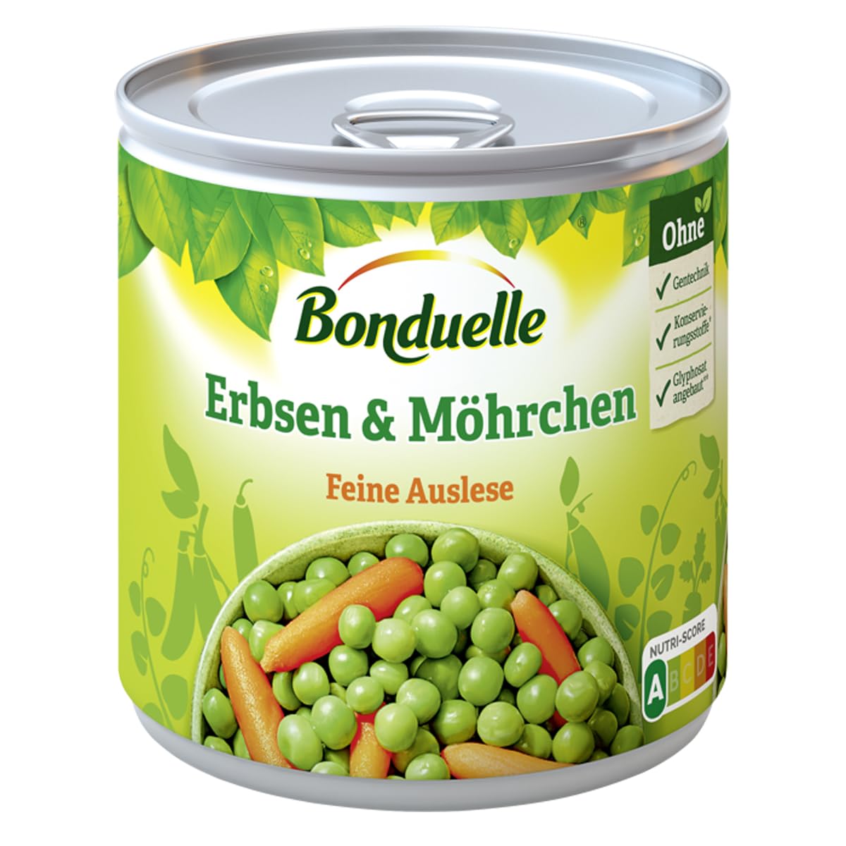 Bonduelle Gemüse, Erbsen mit Möhrchen feinste Auslese 400 g