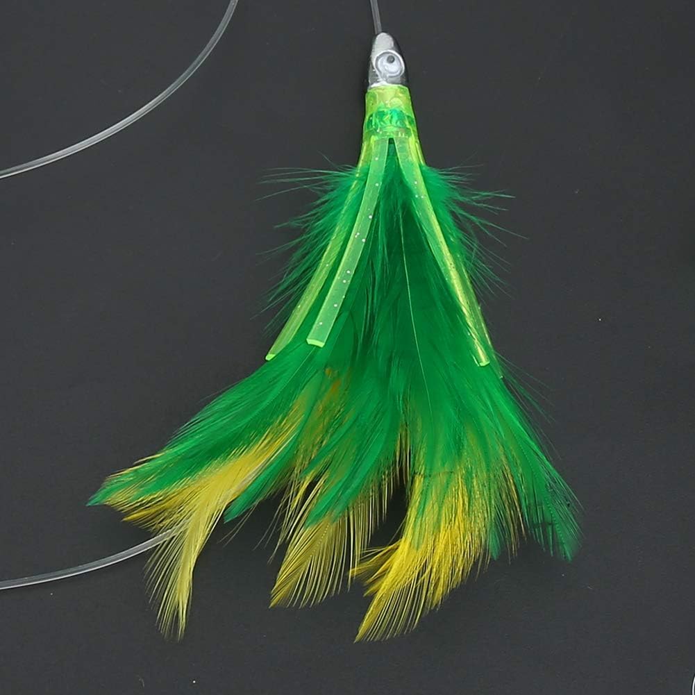 HERCHR Señuelos De Pesca De Trolling, Schwertfisch Pluma Atún Artificial Pesca Señuelo Tease Gran Señuelo Cebo Accesorios para Mahi, Atún, Wahoo Y Más