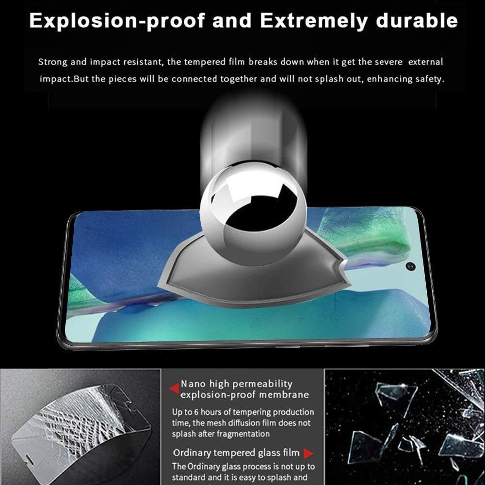 [2+2 Pack] Galaxy S20 Screen Protector Include 2 Pack Tempered Glass Screen Protector + 2 Pack Tempered Glass Camera Lens Protector,3D Curved,Bubble Free,Anti-Scratch for Galaxy S20 5G