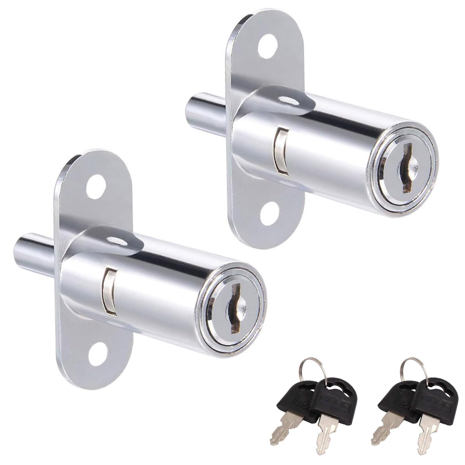 Recogwood 2Pcs 40mm Cylinder Length Push Plunger Lock