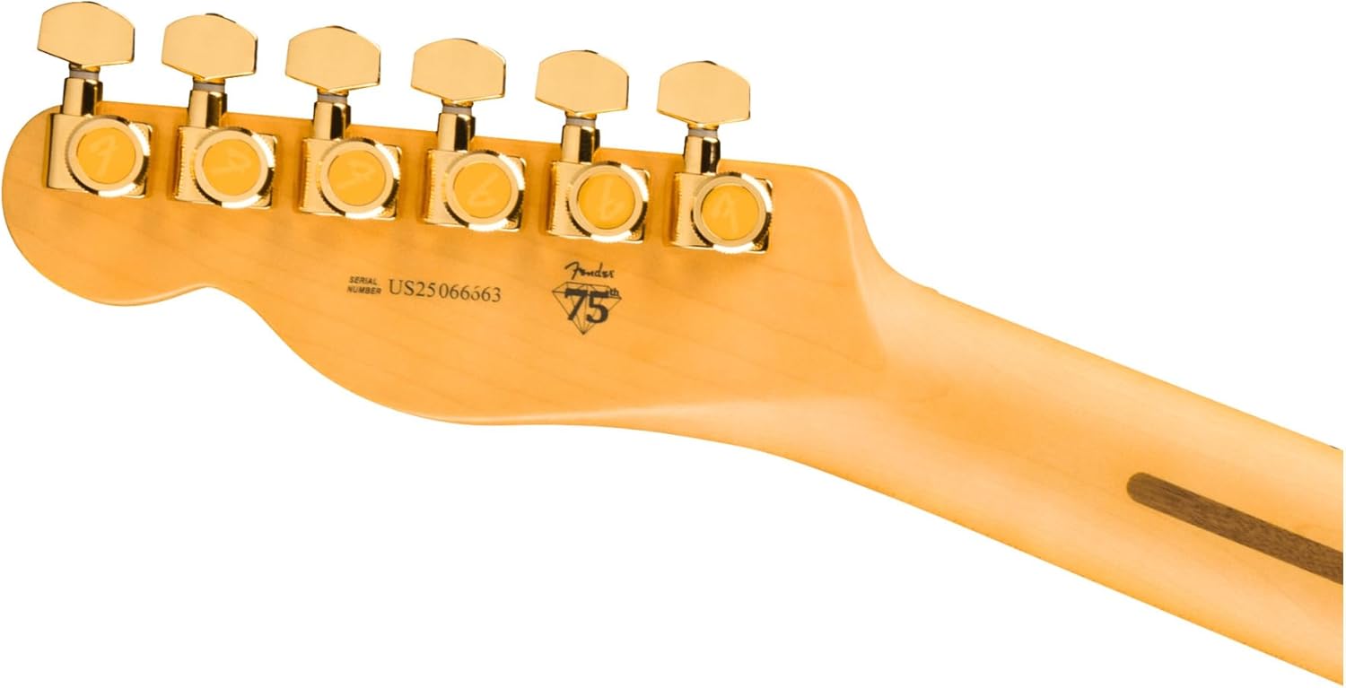 Fender 75th Anniversary American Professional II Custom Telecaster with Maple Fingerboard Alder Body and Molded Case Included (2-Color Sunburst)