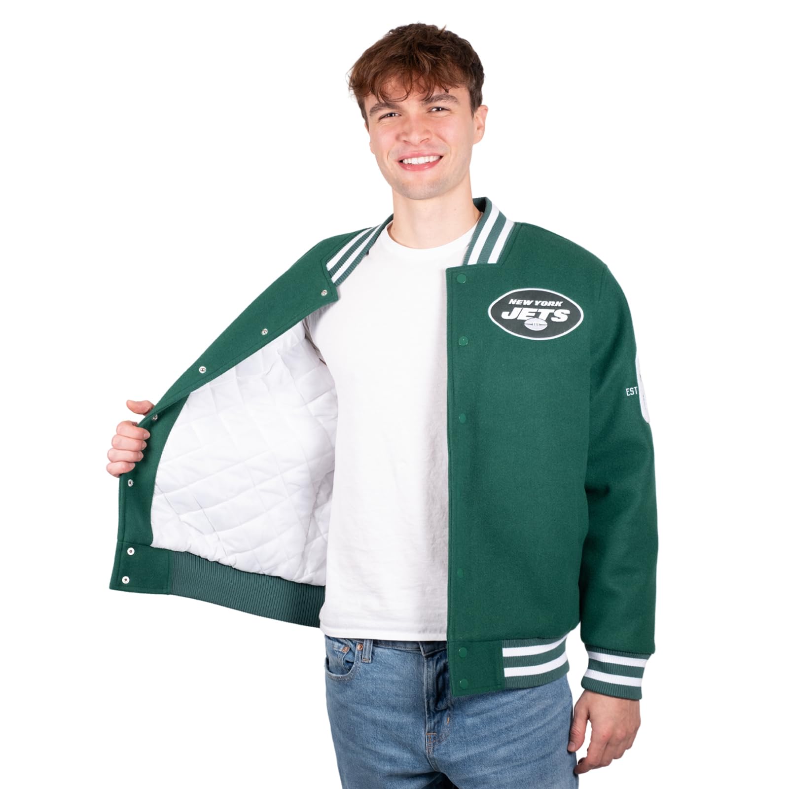 Ultra Game NFL mens Classic Varsity Coaches Jacket