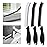 TQRR 3Pcs Hard Bristle Crevice Cleaning Brush, Scrub Brush, Kitchen Sink Cleaning Brush, Grout Brush, Corner Brush Cleaning Tools for Toilet, Bathroom, Gap, Home, Household, Window (3, Black)