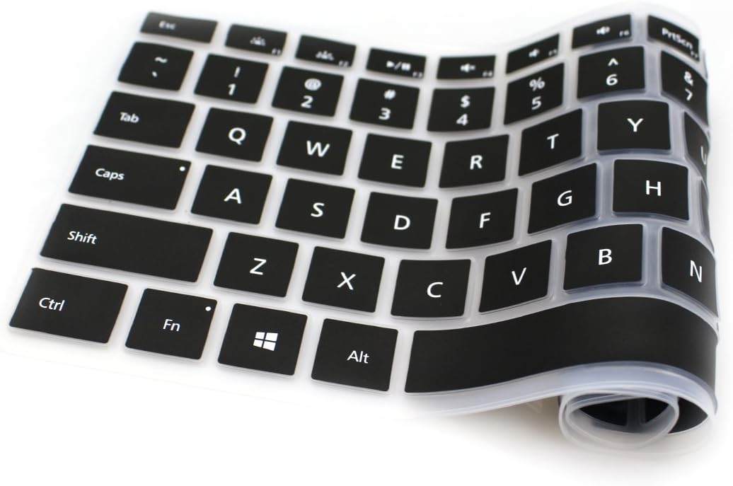 ProElife Ultra Thin Soft Sticky Silicone Keyboard Protector Cover Skin for Book 13.5" (with or w/Out Retina Display) (2015 Oct. Release)--(Black)