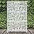 Elevens Free Decorative Privacy Screen with Stand, Outdoor Decor Privacy Fence Screen Metal Fence Panels, Outdoor Divider for Garden Patio Backyard, White-Block (A-GE04002)