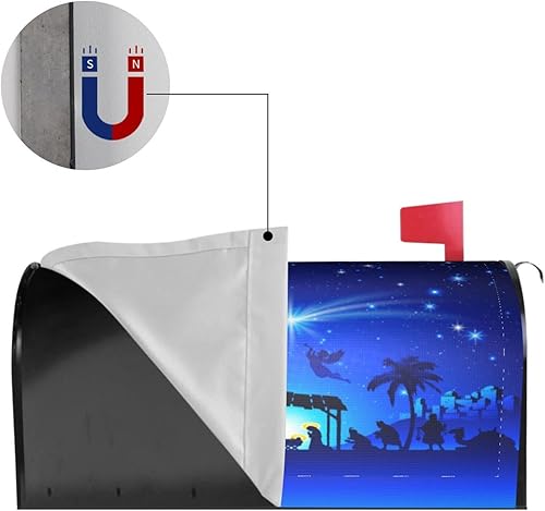 Miniatura 107 de Divertido gnomo de verano para conducir coche y girasol, cubierta magnética para buzón, patrón a cuadros, para decoración del hogar, jardín, 21 x 18