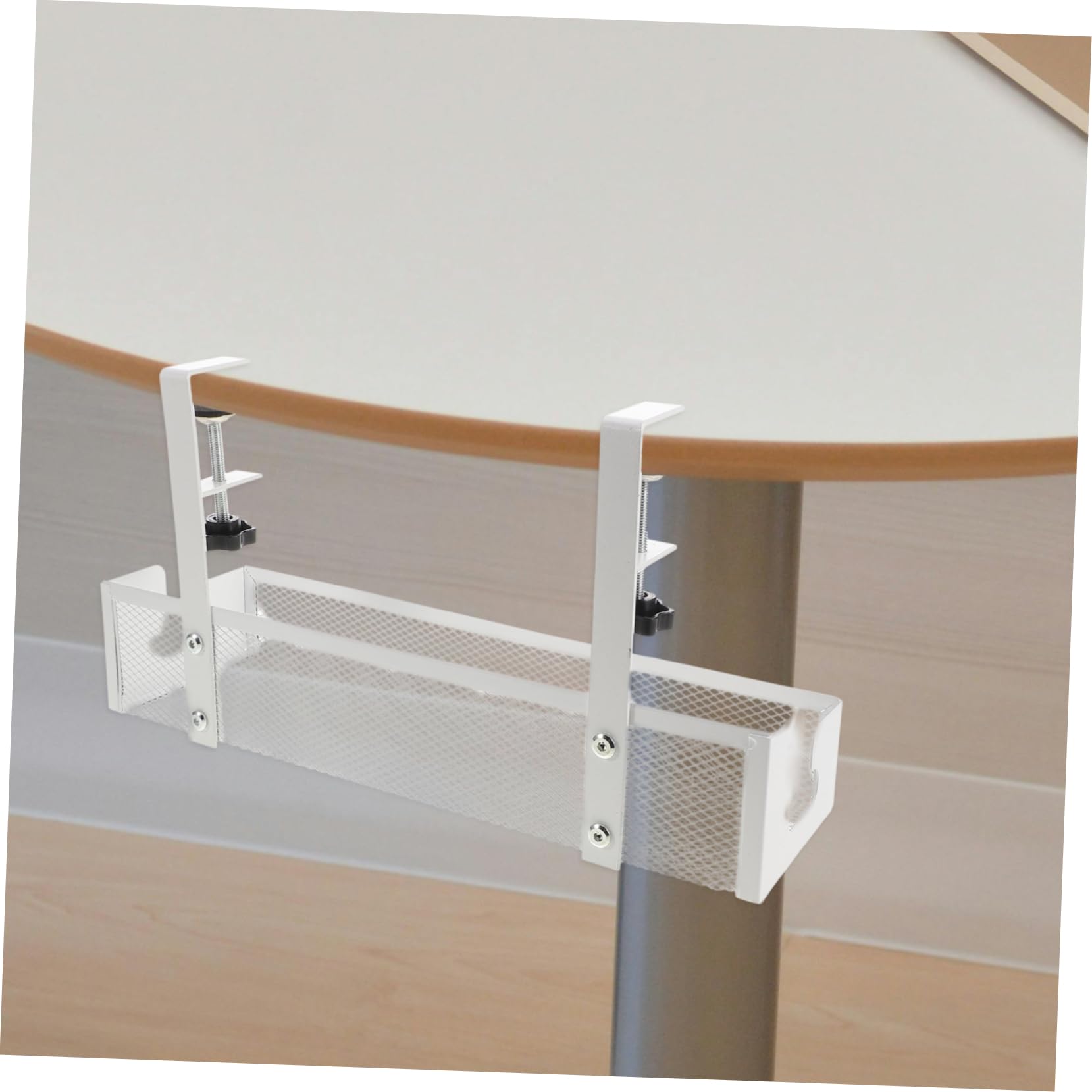 Uonlytech Goulotte de Gestion des Câbles Bureau Blanc en Acier Carbone