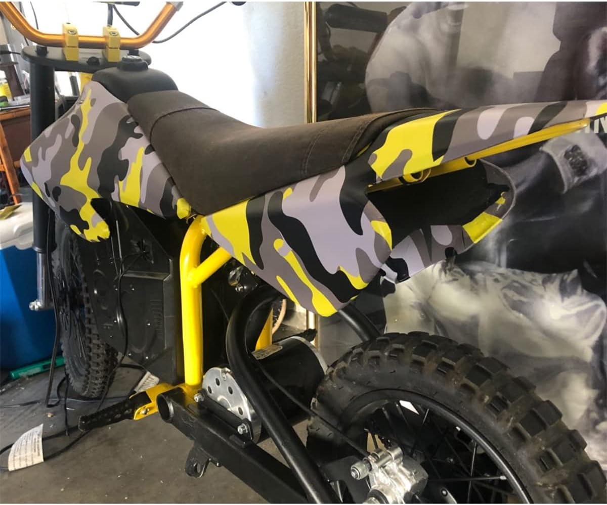 Camouflage Vinyl Wrap Roll Camo Car Sticker Film Contact Paper for Vehicle Motorcycle Bike Truck, Blue Camo, 50cm x 152cm