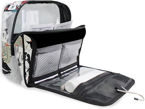 Miniatura 3 de senya Kit de neceser de viaje colgante, estuche de maquillaje, organizador de cosméticos para hombres y mujeres