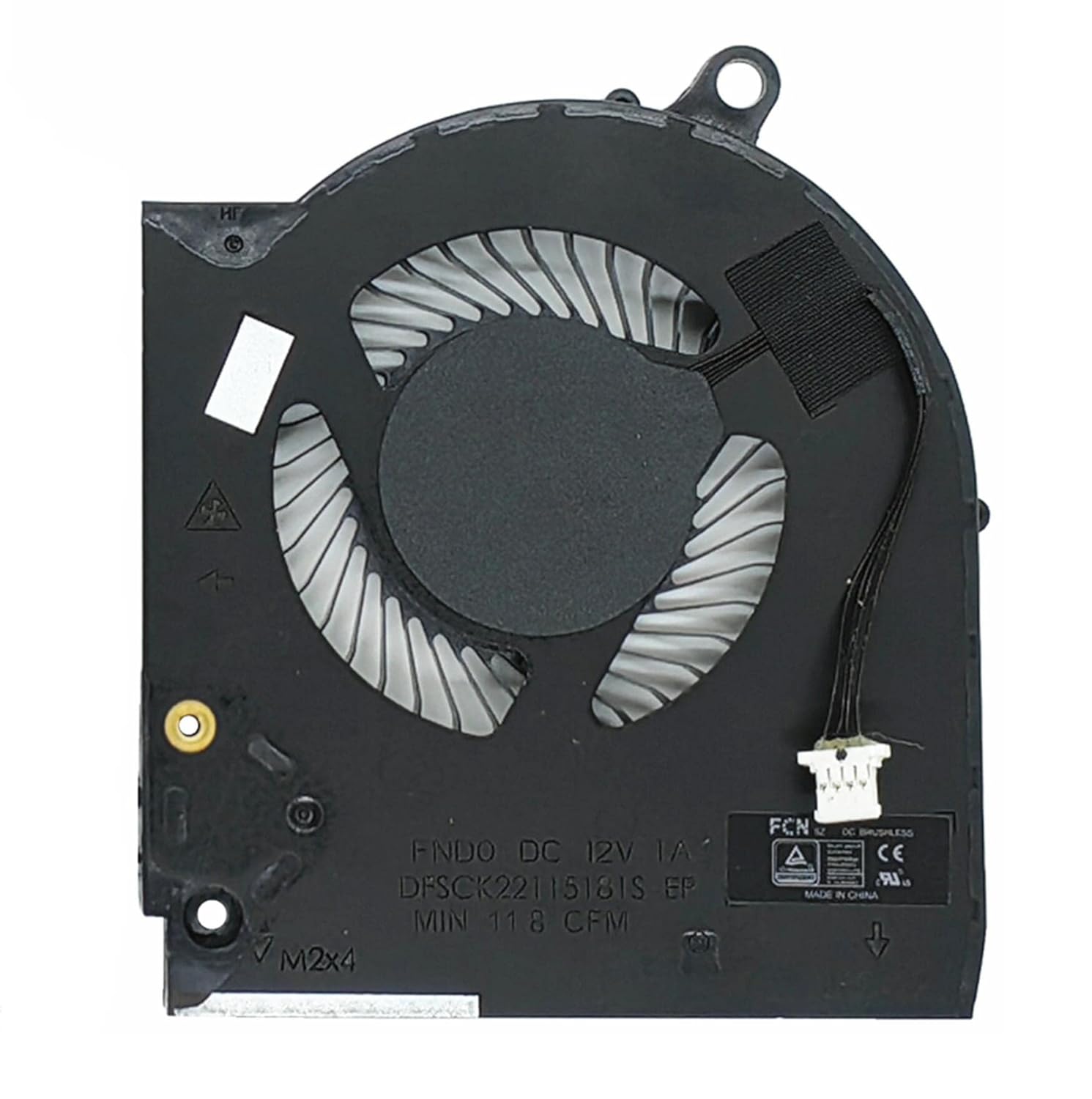 Fleshy Leaf Laptop CPU+GPU Cooling Fan for Dell Alienware M15 R5/R6 Ryzen 5/6 2021 Series, 12V, 4-Pin, 2 Fans