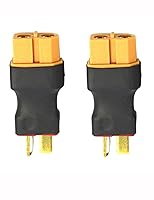 Vista 8 de Readytosky XT60 hembra a macho adaptador de conector de enchufe en T sin cables, conectores de batería RC LiPo para conector macho Deans a XT60