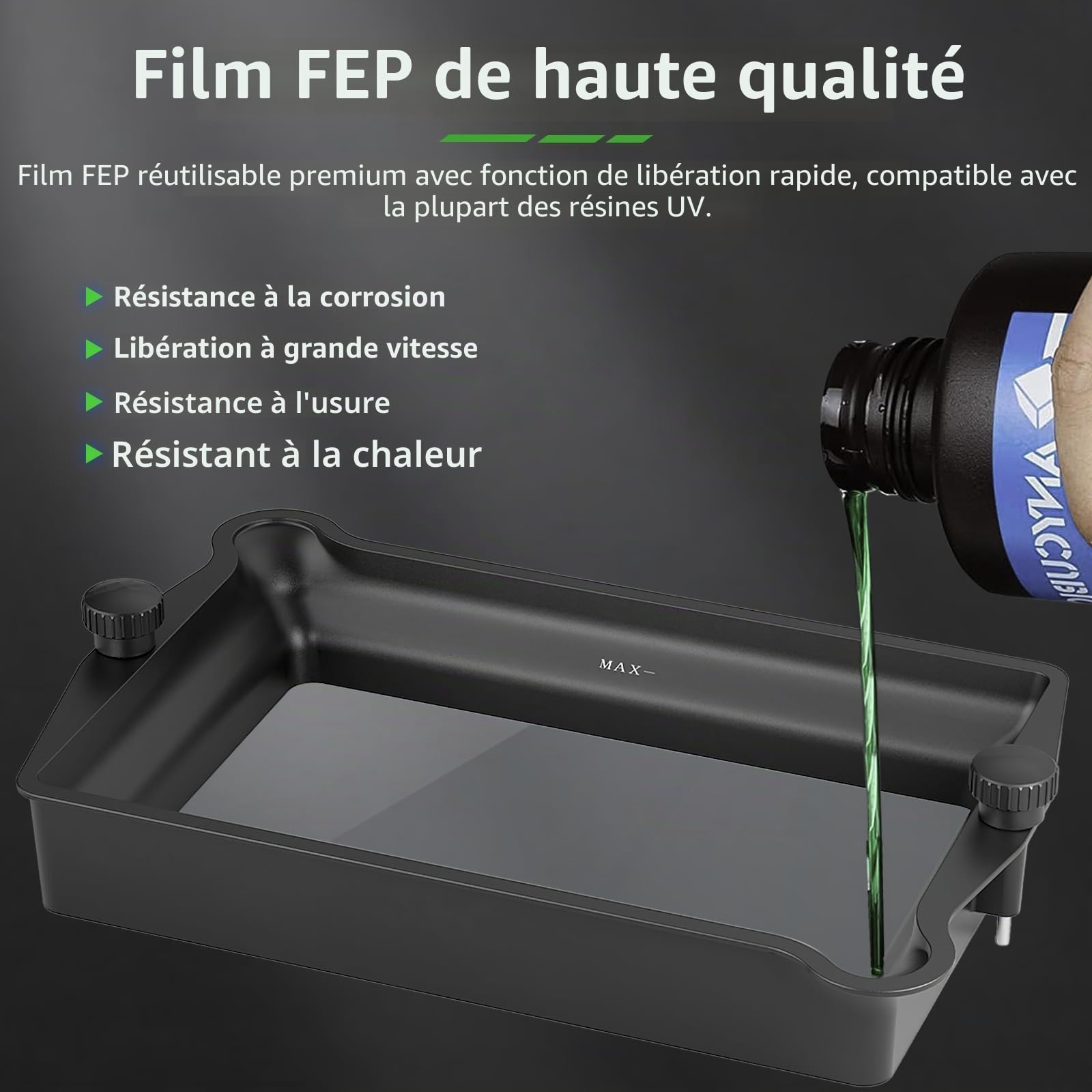Saturn 4 Ultra FEP Release Liner Film 273x176x0.15mm,5PCS 95% Light Transmittance FEP Compatible with Elegoo Saturn 2/3/4/4 Ultra/4 Ultra 16K LCD MSLA DLP Resin Imprimantes 3D