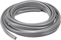 Vista 17 de uxcell Borde de borde de canal en U, 16.4 pies de longitud, tira de sellado de goma para borde de 0.039-0.098 in