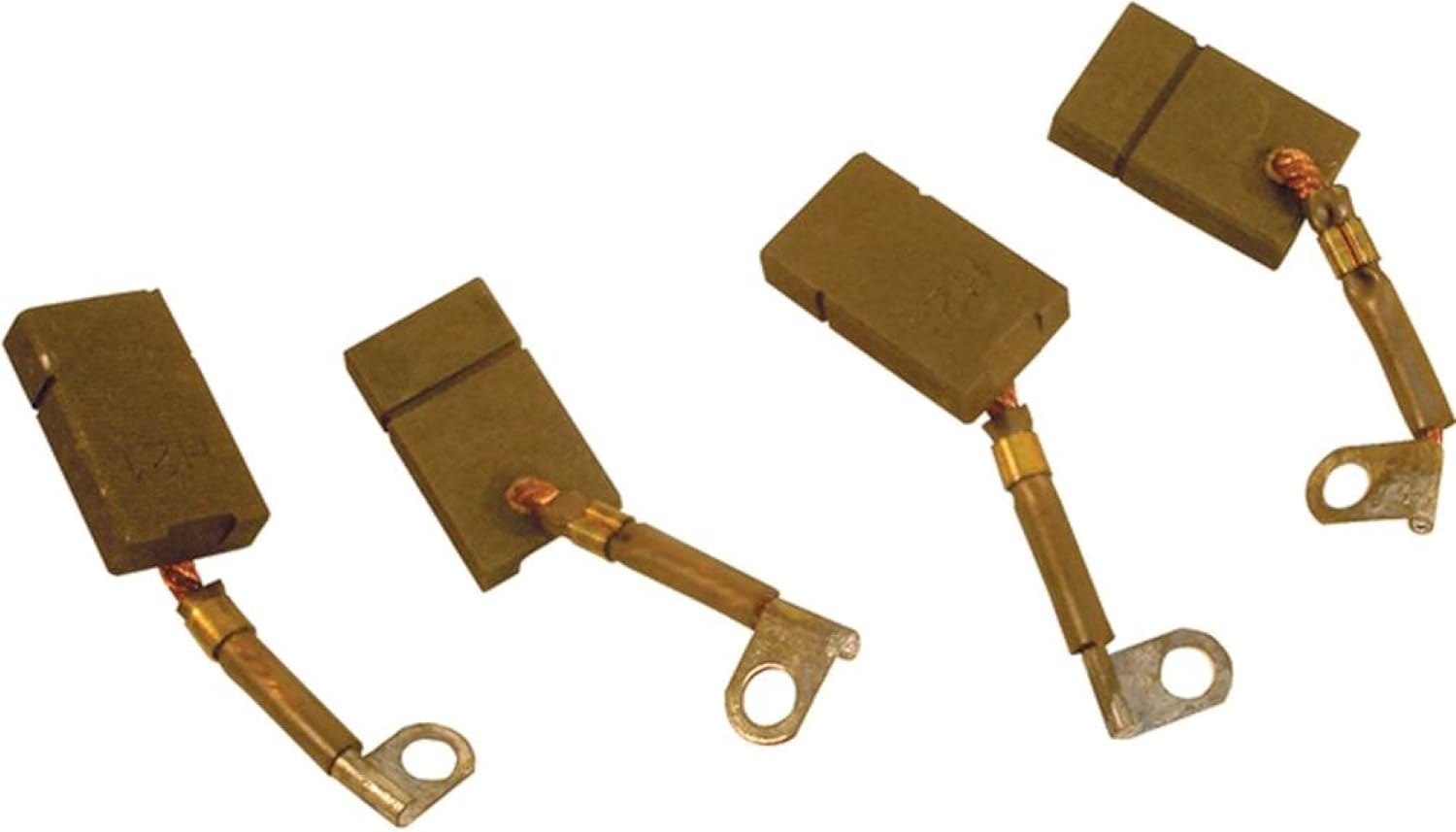 Red Hawk MOT-2100 Brush Set Compatible with/Replacement for Club Car Gas 1984 and Newer, E-Z-GO Gas 1980 and Newer, Yamaha Gas 1978 and Newer 1013023, 1014699, 101869301, 16888G1, 26658G1, 529