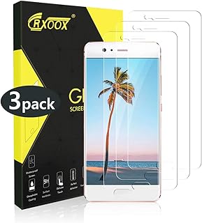 CRXOOX [3 Unidades] Protector Pantalla para Huawei P10, 2.5D Kanten, 9H H?rte Panzerglas Displayschutzfolie, Anti-Kratzen, Anti-Fingerabdruck, Anti-?l, Anti-Bl?schenm, 0.33mm