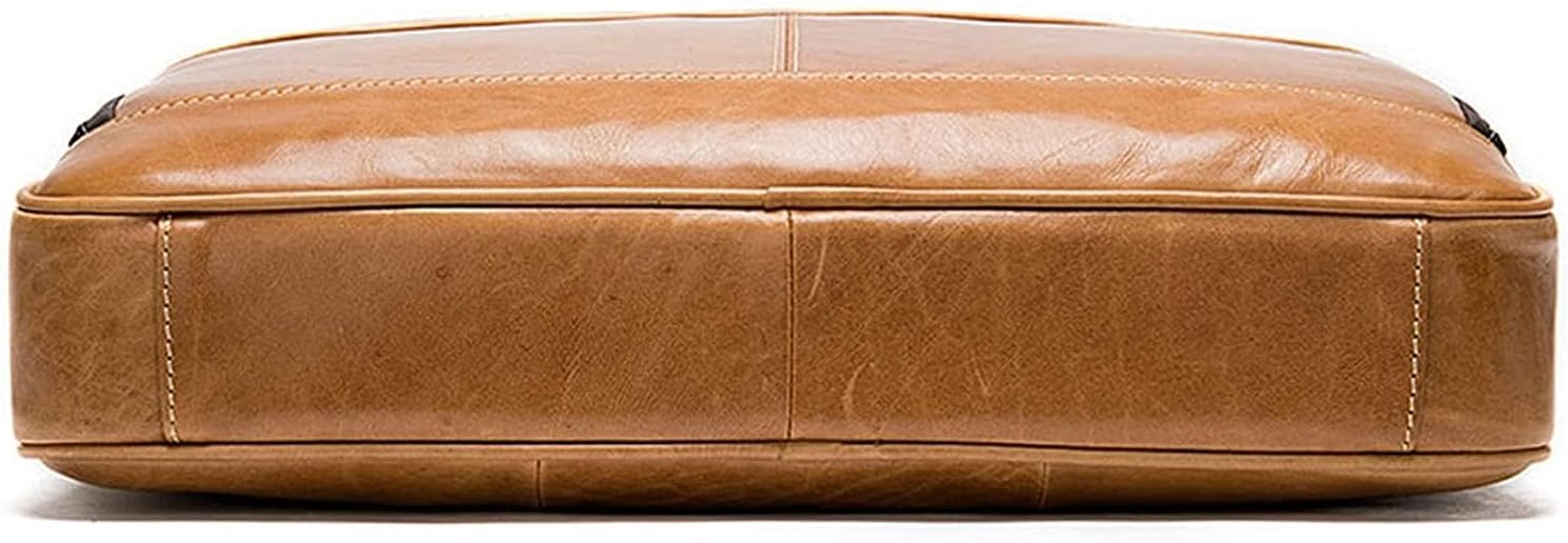 Leather Laptop Briefcase Shoulder Messenger Bag Business Computer Satchel Handbag Crossbody bag
