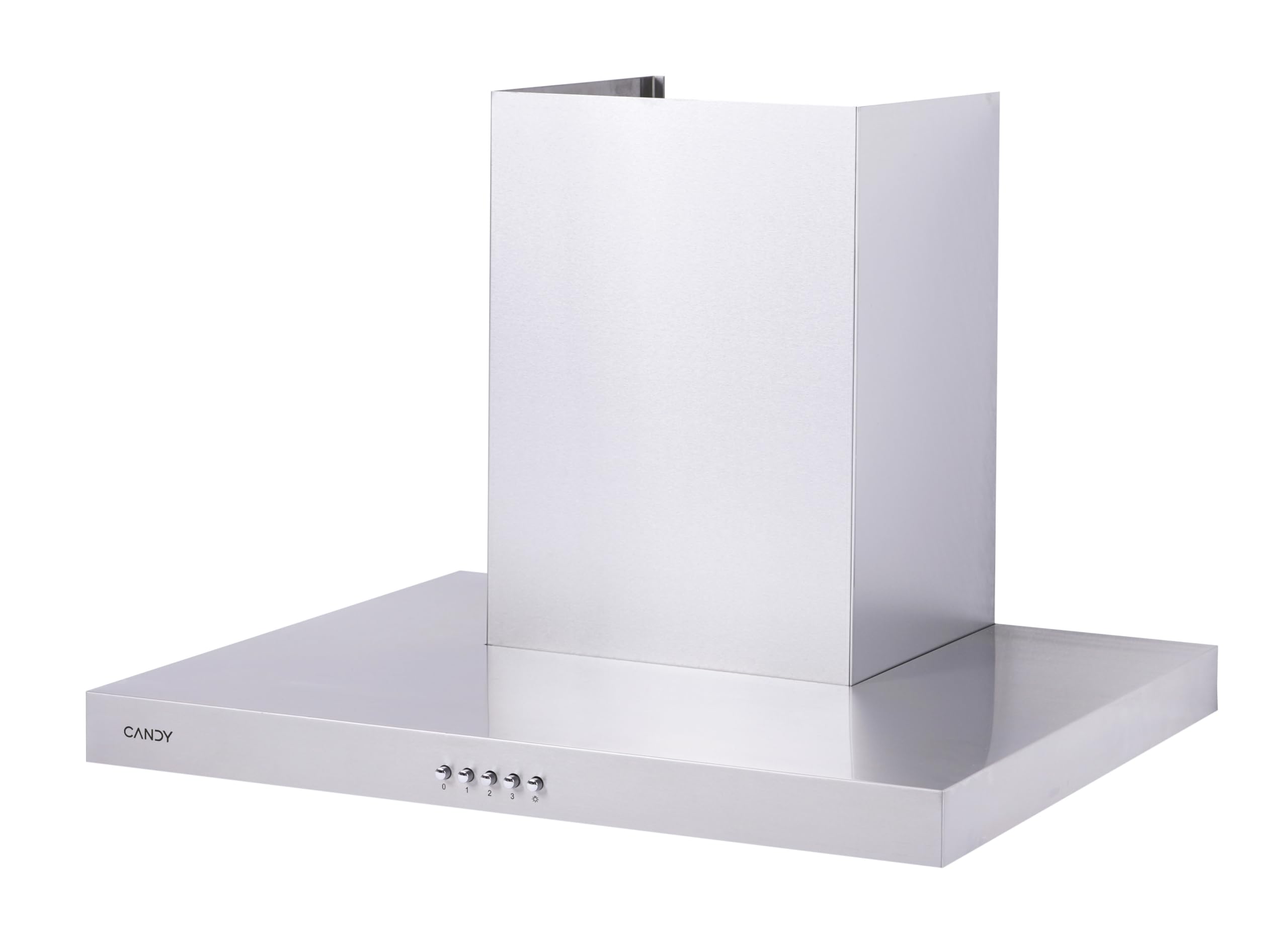 Candy CMB655XGG, Campana Extractora 60 CM, 3 Niveles de Potencia, 160W, 552,5M3/H, Codo Reductor a 12CM, Filtros de Carbono, 2 Paneles Aluminio Antigrasa, Iluminación LED, 66DB, Inox