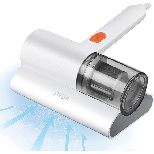 Bed Vacuum Cleaner, Mattress Vacuum Cleaner Powerful Suction, Handheld Couch Cleaner Machine Deep Cleaner for Bed Cleaning, Sheet, Fabric Sofa Vacuuming (White)